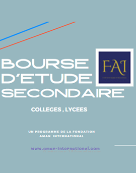 Bourse d'étude Secondaire 